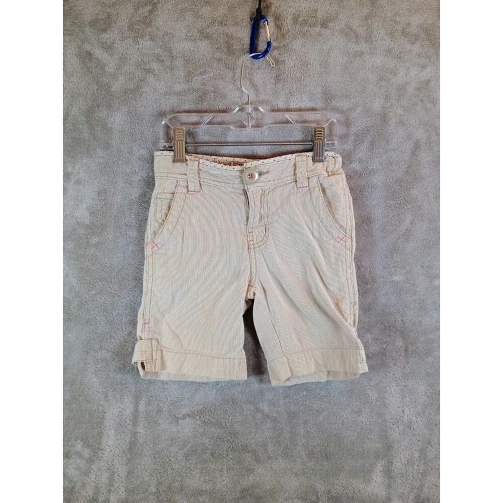 Girls Faded Glory Long Khaki Shorts Size 6